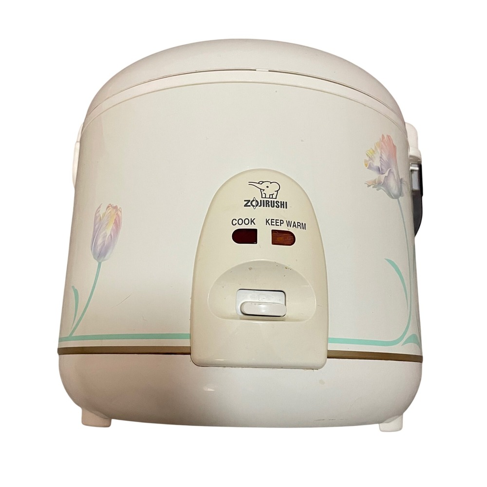 Zojirushi NS‎ RNC18 Rice Cooker Warmer 120V 700W AC Made in Korea White Floral